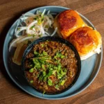 Cheesy Bhuna Masala Pav