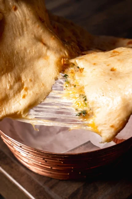 Cheesy Garlic Naan