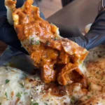 Stuffed Butter Chicken Naan