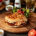 Chicken Lacha Paratha Burger