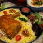 Chicken Leg w/ Yellow Rice & Salad