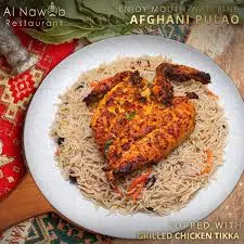Afghani Malai Tikka with Khepsa Rice