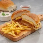 Bun Kabab served w/ fries